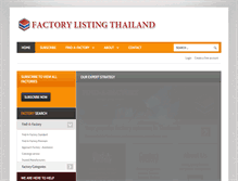 Tablet Screenshot of factory-listing-thailand.com
